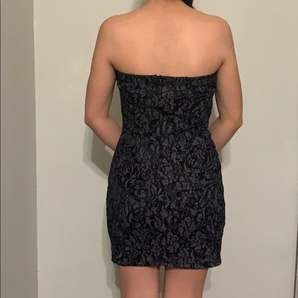 Strapless Black Dress - Picture 2 of 2